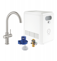 STARTER KIT CAÑO C SUPERSTEEL BLUE PROFESSIONAL GROHE